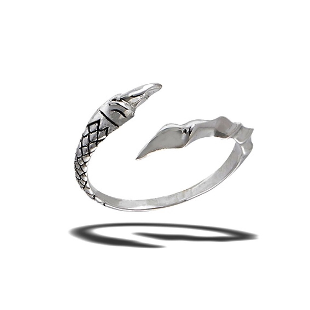 Dragon Claw Ring, Sterling Silver Adjustable